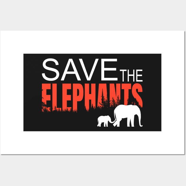 Save the Elephants Wall Art by PlusAdore